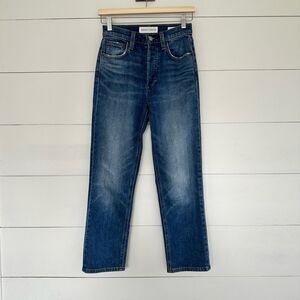 Aritzia Denim Forum 24 Arlo High Rise Straight Jeans Button Fly